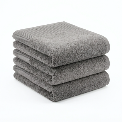 BUNDEL - 4 stuks: Badhanddoek 100x150cm - Kiezel