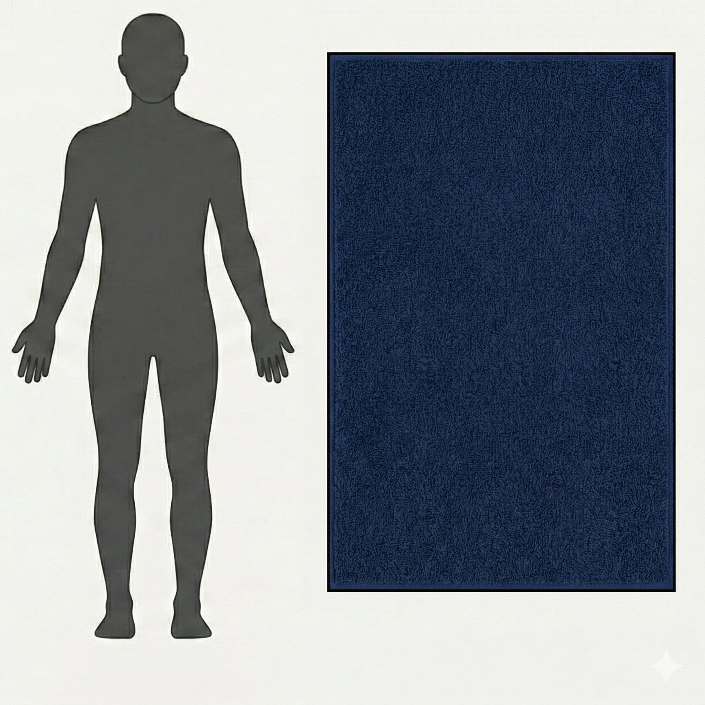 Badhanddoek 100x150cm - Navy